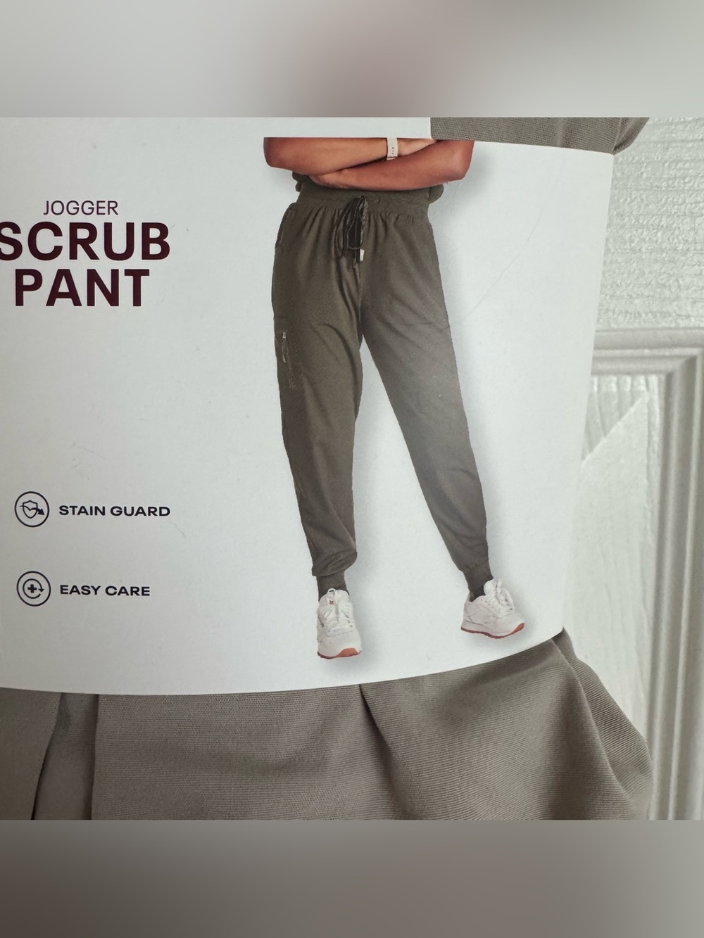 Reebok Tech Comfort Women's 3XL Scrub Jogger Pants Abbey Stone Stretch Pockets - Picture 5 of 14
